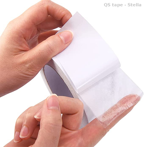 Белая глянцевая двухсторонняя лента из папиросной бумаги для наклейки с сургучной печатью