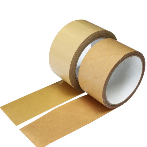 упаковка прорезиненная полосатая лента из крафт-бумаги для запечатывания коробок